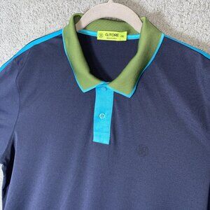 G/FORE Men’s XL Golf Polo Gray Charcoal Tailored Fit 4 Way Stretch Tail Hem